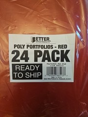 Heavyweight Plastic 2 Pocket Portfolio Folder, Letter Size Poly Folders 24 Pack