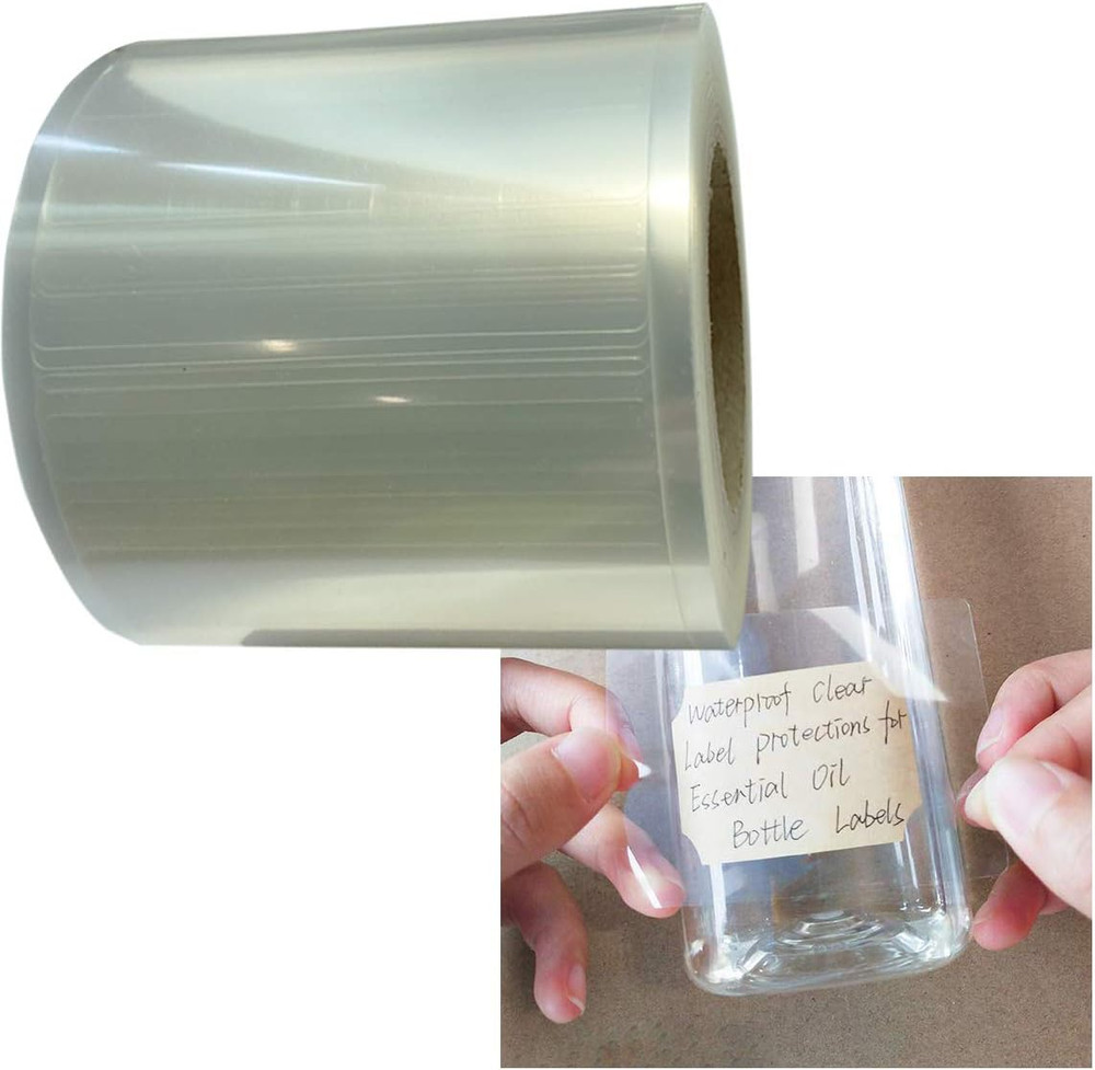 2.5X1.6 Inch Clear Waterproof Label Protectors for Essential Oil Bottle Labels a