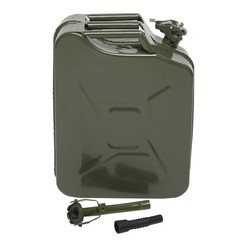 High Quality Fuel Can 5 Gal 20L Green Steel Gasoline Gas Fuel Tank Emergency