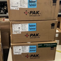ePAK 100mm 4” Wafer CARRIER Storage Box, ePBX-4-ASSY-9, NEW BOX OF 12, Red, TT1
