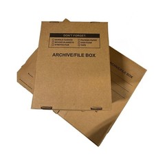 20 – Pack 15x12x10 Small Standard File Storage Moving Box with Lid Letter…