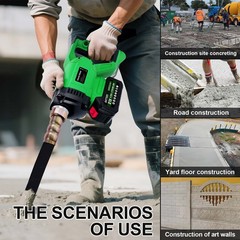 850W Cordless Concrete Vibrator With Battery with 5ft Φ35mm Shaft Rod 6000 RPM