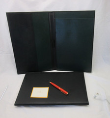Legal Size Portfolio Leather Graphic Image Black
