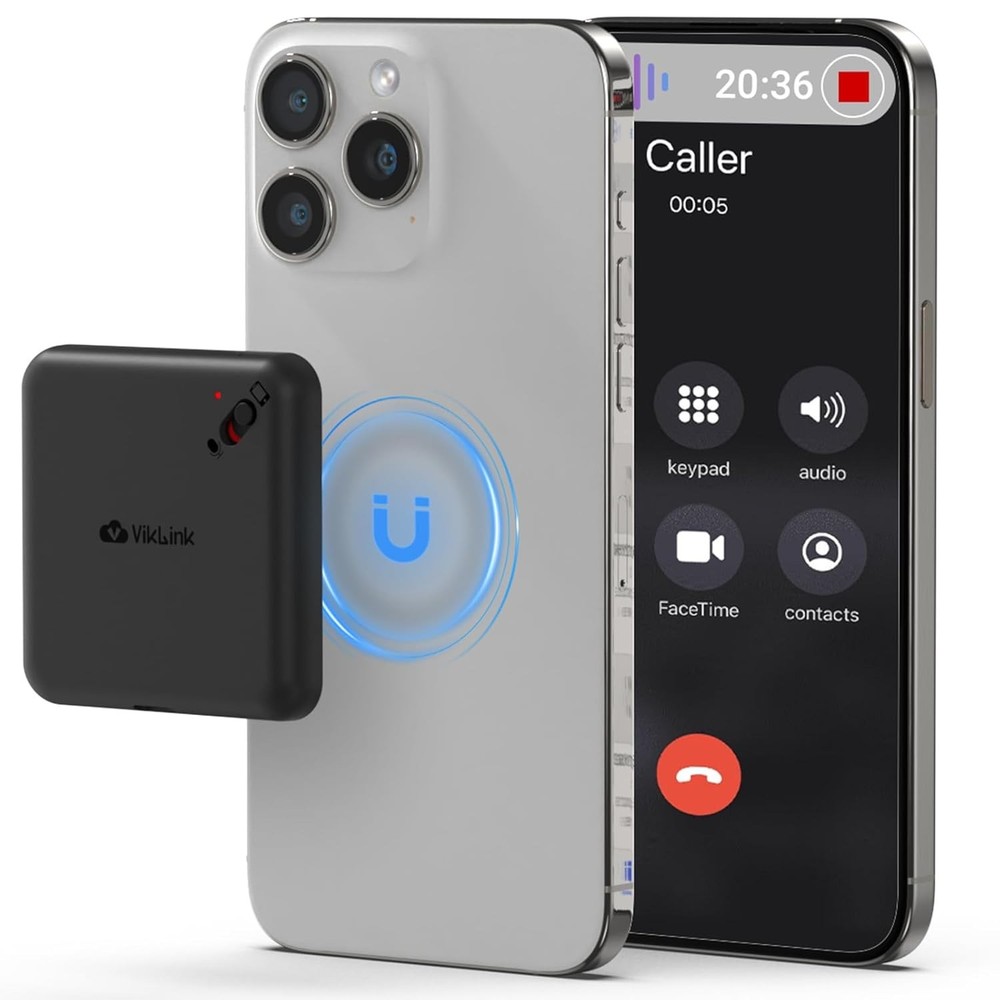 64GB Magnetic Voice Recorder Voice Activated with AI Noise Reduction Device NEW