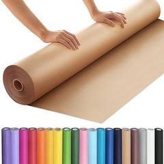 PerkHomy 36″ x 2,400″ 200′ Brown Kraft Paper Roll for Craft Bulletin Board Pa…