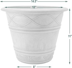 PSW Pot Collection Western Weave Planter Pot for Indoor and Outdoor Plants and G