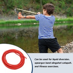 13 Ft(4M) Latex Rubber Tubing, 5/64″(2mm)ID 3/16″(5mm)OD, Red