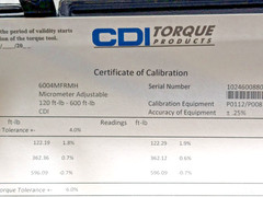 CDI Adjustable Torque Wrench 3/4″ Dr 100-600 Ft Lbs / 169-779 Nm 6004MFRMH