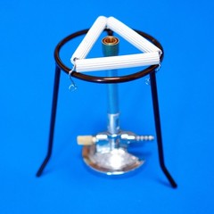 Dental Lab Bunsen Burner Single Adjustable Tube Gas Light with Needle Valve