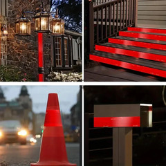 Red DOT-C2 Reflective Tape Conspiciuity Safety Caution Night Trailer Truck Semi