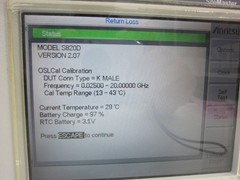 Anritsu SiteMaster S820D Cable & Antenna Analyzer,K(f), 20GHz,34RKNF50,w/Cal kit
