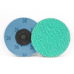 25 Pack – 3″ 36 Grit Zirconia+Grind Aid Quick Change Sanding Discs Type R Roloc