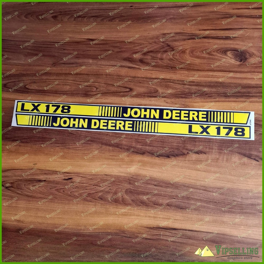 LX178 Lawn Tractor Hood Both Left Right Stripes Decals Stickers Part