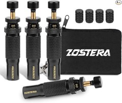 Adjustable Auto-Stop Tire Deflator Valve Kit (10-30 PSI) 4 PCS Screw-on Tyre Air