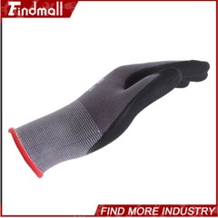 Findmall 3 Pairs S-Size Work Gloves MicroFoam Nitrile Coated Knit Nylon Gloves