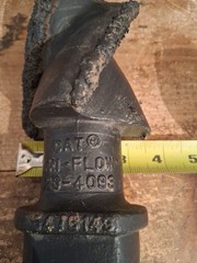 Tri Flow Auger Pilot Bit Carbide Hardface Cat Pengo Fluted 153-4093 NOS