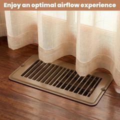 4 Pack 4X8 Inch RV Floor Vent Covers, Heavy Duty Steel Walkable RV Floor Registe
