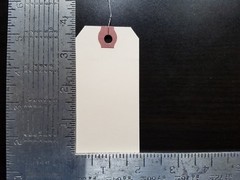 Wire Manila Tags Reinforced Hang Label Inventory Shipping Stock Size 1 2 3 4 5 6