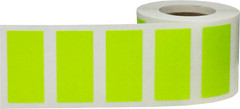 Rectangle Color Stickers | 0.75 x 1.5″ Inch | 500 Pack | Pick One Color