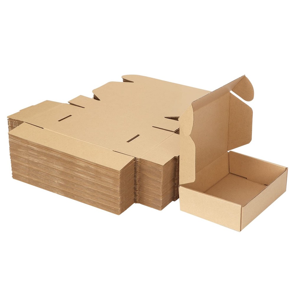 7x5x2 In Shipping Boxes Pack of 50 Small Corrugated Cardboard Box for Mailing