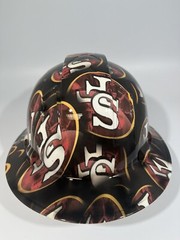 New Full Brim Hard Hat Custom Hydro Dipped SAN FRANCISCO 49er’s
