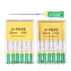 10Pack Dental Endo Root Canal H/K-Files Niti/Steel/Reamers 21/25/31 mm Hand Use