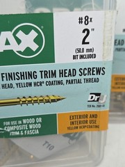 SPAX 2″ Exterior/Interior Power-Trim Finish Head Wood & PVC Screws 400 pcs