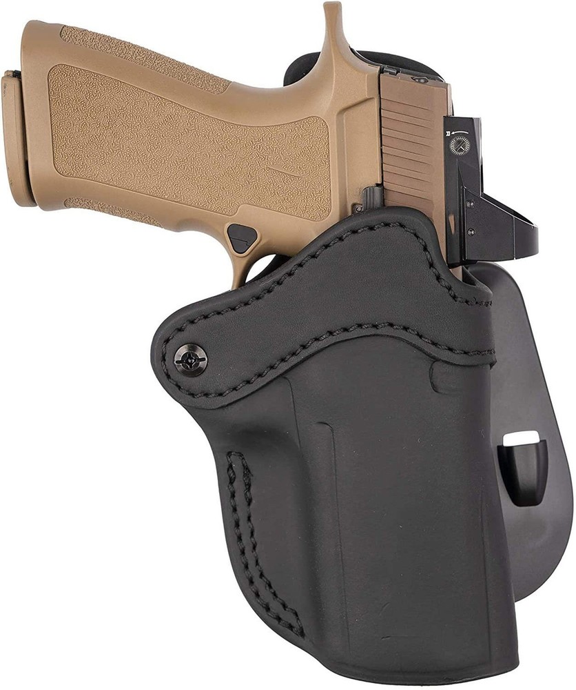 1791 GUNLEATHER P320 Paddle Holster – Optic Ready OWB CCW Leather Gun Holster…