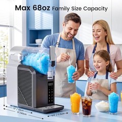 2L/68oz & Slushy Machine for Home Frozen Drink Machine for Cold Drink