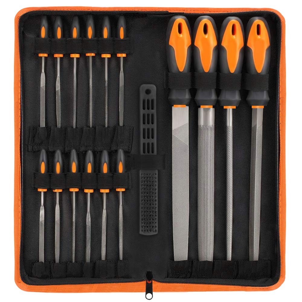 17Pcs File Tool Set with Carry Case,Premium Grade T12 Drop Forged Alloy Steel…