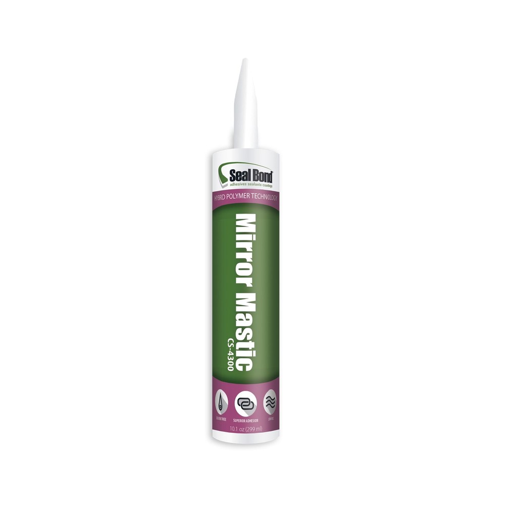Seal Bond CS-4300 Mirror Adhesive, Low Odor, VOC Natural (Off-White)