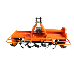 3 Point 45″ Rotary Tiller Attachment Fits Cat 1 Tractor PTO Driven Work 5″ Deep