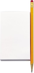 Scratch Pads, Unruled, 5 X 8, White, 100 Sheets, 12/Pack