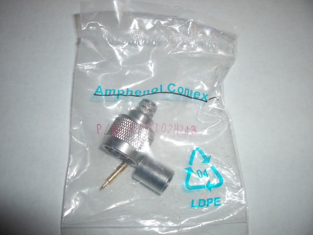 AMPHENOL CONNEX 172102H243 N TYPE MALE CRIMP-ON CONNECTOR FOR RG-8 RG-213