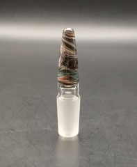 Multicolor Swirl 14mm Glass Male Ground Joint Stopper Cap
