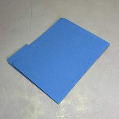 SMEAD (100 PACK) Color File Folders W/ Reinforcement Tabs 1/3 Cut Blue 12034