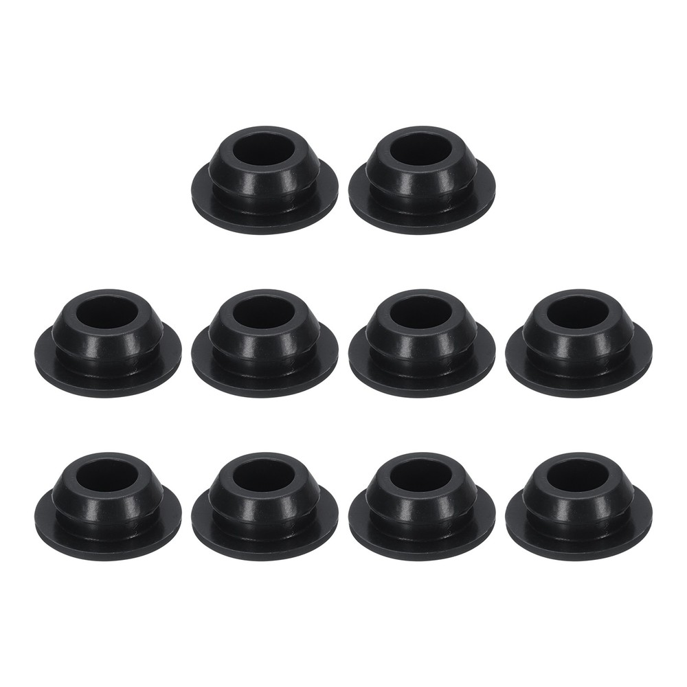 10pcs Hole Plug 7/16 Inch (11mm) Button Plugs Fit for 10mm Hole, Black