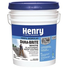 Elastomeric Reflective Roof Coating Dura Brite White 100% Acrylic 4.75 Gallons