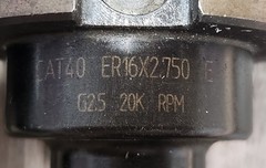 9PC CAT40 ER16 Tool Holders Balanced G2.5 20K RPM Valenite CNC Milling Taper