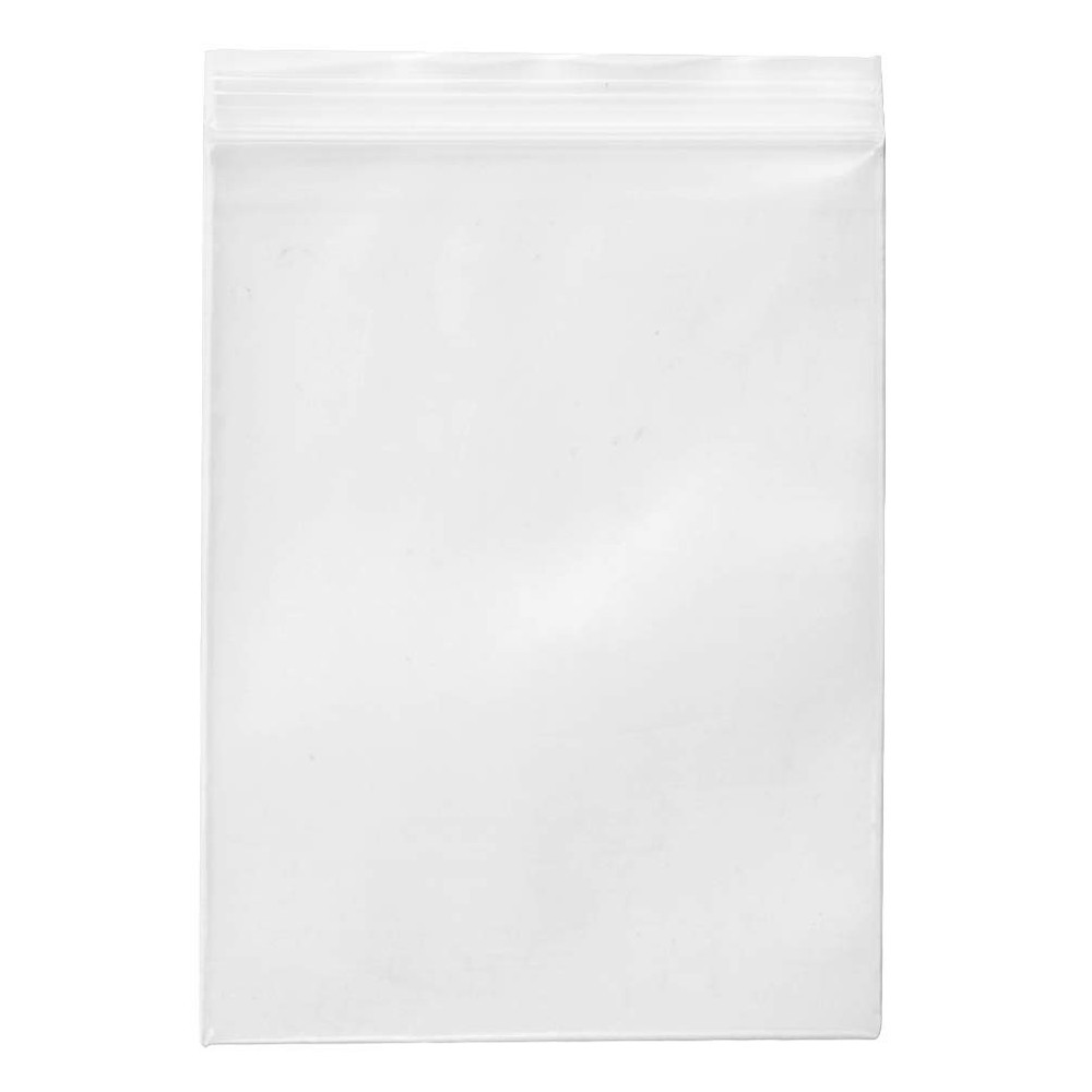 100 Pack Clear Reclosable Poly Storage Bags 5×7 Inch Plastic Candy Cookie