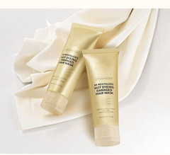 2Pcs Hair Mask, 8s Revitalizes Hot Dyeing 1.24 Fl Oz (Pack of 2), Gold