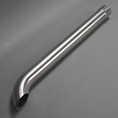 Stainless Steel Curved Exhaust Pipe Stack For Farmall IH 1026 1066 1466 w/Clamp