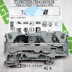 100pcs/box New 2006-1301 Self-locking rail-mounted 3-wire terminal