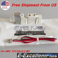 For SMC SY3120-5LZ-M5 SY31205LZM5 Pneumatic Solenoid Valve 24VDC 5Way 2Position