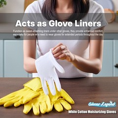 Gloves Legend 3 Pairs (6 Gloves) – S Cotton White Gloves For Work Safety Jewe…