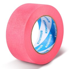 KIWIHUB Pink Painters Tape,2 inch x 60 Yards x 3 Rolls (180 Yards Total) – Me…