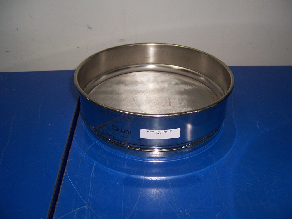 14684 wstyler test sieve 8″ x 2″ size 36um fame & mesh are stainless steel