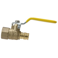 1 Piece 1/2 PEX A FEMALE BALL VALVE, 1/2 EXPANSION X 1/2 FNPT VALVE, F1960