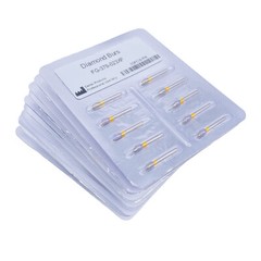 Dental Diamond Burs FG Egg Football 379/023XF Extra Fine Grit High Speed 50Pcs