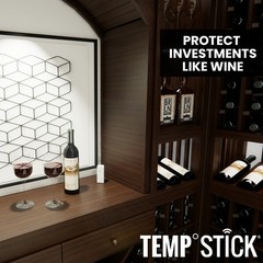 Temp Stick WiFi Temperature & Humidity Sensor 24/7 Monitoring & Alerts (Black)